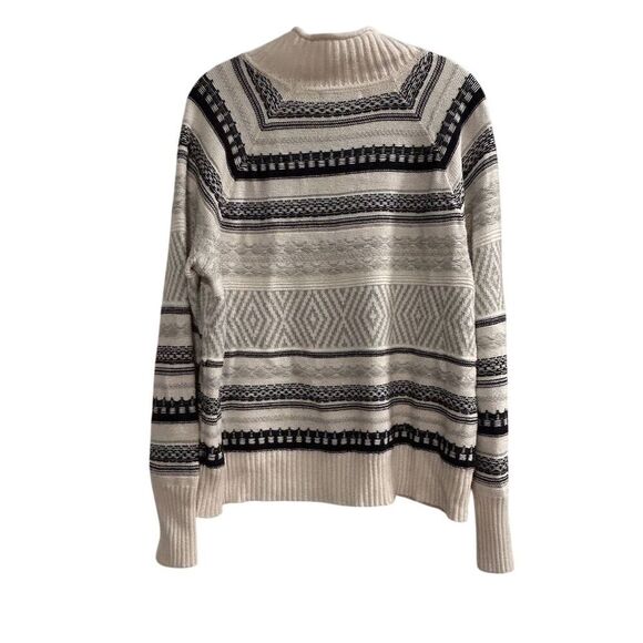 Chaps Men's XL Striped Fair Isle Mock Neck Pullover Sweater Multicolor - Picture 7 of 10